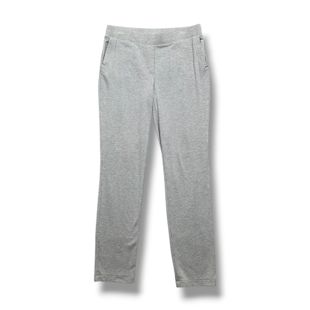 Pure Jill Eco Terry Pants Womens‎ Small Tall Pockets Pull On Mid Rise Gray